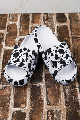 Cow Spots Printed Sandals