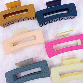 Quilted Hair Claw Clip