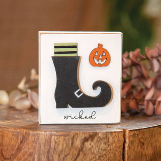 Wicked Witch Boot & Jack O Lantern Block