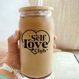 Self Love Club Glass Tumbler