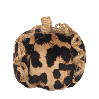 Sm. Velour Cheetah Fabric Pumpkin