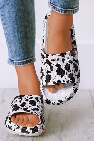 Cow Spots Printed Sandals