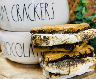 Faux S'more sandwich, realistic looking fake sweet