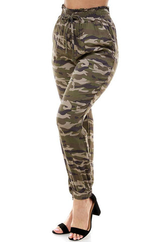 Paper Bag Rayon Pants
