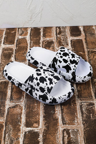 Cow Spots Printed Sandals