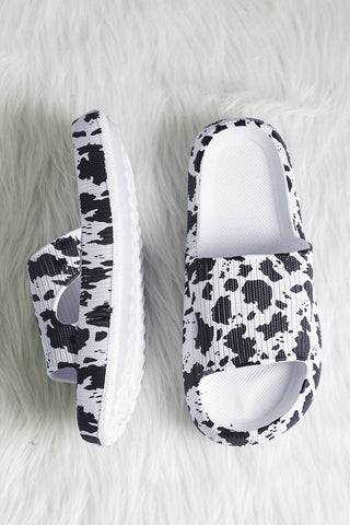 Cow Spots Printed Sandals