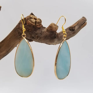 Teardrop Amazonite Earrings