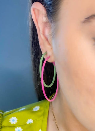 Candy Pop Hoop Earrings