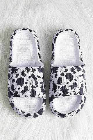 Cow Spots Printed Sandals