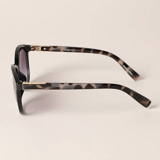 Round Tortoise Frame Sunglasses