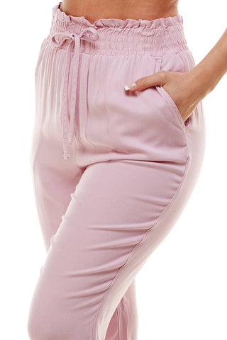Paper Bag Rayon Pants