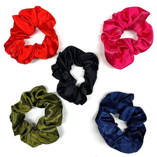 Satin Hair Scrunchies 5 Pack