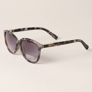 Round Tortoise Frame Sunglasses