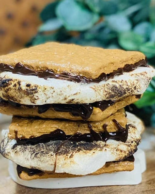 Faux S'more sandwich, realistic looking fake sweet