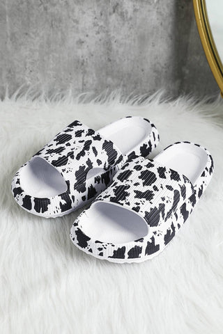 Cow Spots Printed Sandals