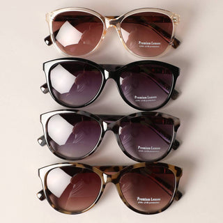 Round Tortoise Frame Sunglasses