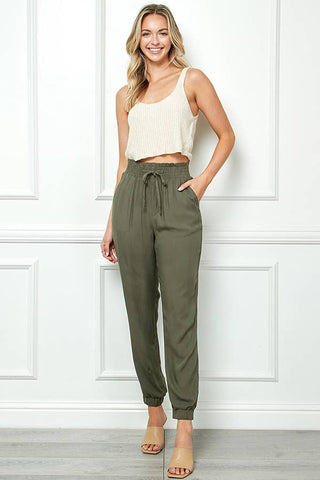 Paper Bag Rayon Pants