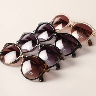 Round Tortoise Frame Sunglasses