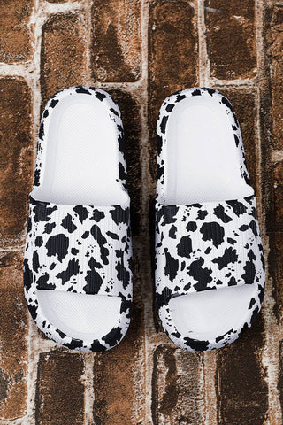 Cow Spots Printed Sandals