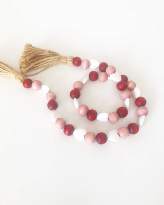 Holliday Wood Bead Garland