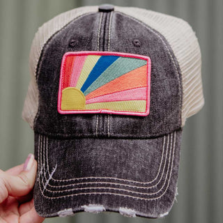 Bursting Sunshine Patch Trucker Hat
