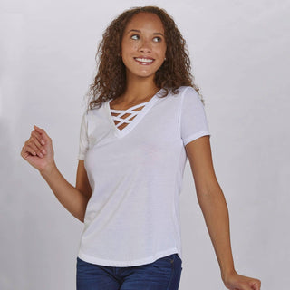 Caged Front Tee
