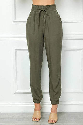 Paper Bag Rayon Pants