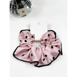 Polkadot Satin Scrunchies