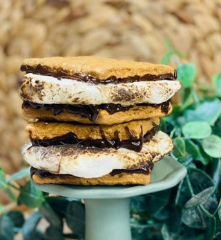 Faux S'more sandwich, realistic looking fake sweet
