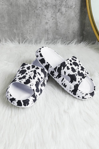 Cow Spots Printed Sandals
