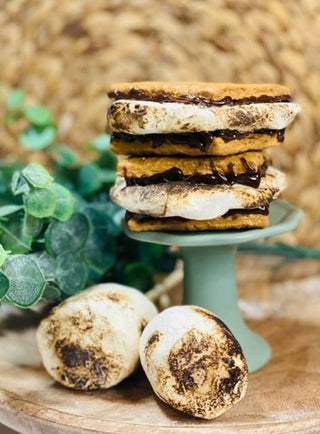 Faux S'more sandwich, realistic looking fake sweet