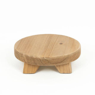 6x6x1.75 natural wood riser (ROUND MINI)