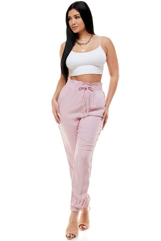 Paper Bag Rayon Pants