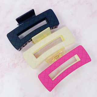 Quilted Hair Claw Clip