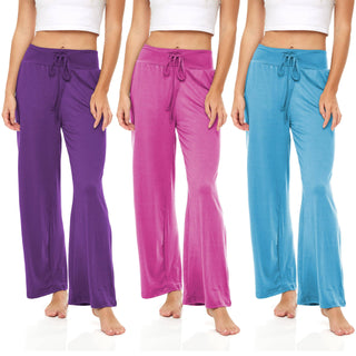 Women's Soft Flowy Harem Drawstring Lounge Pants
