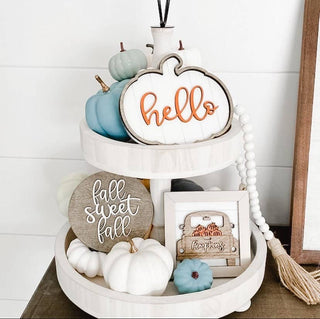 Hello Pumpkin | Tier Tray Decor