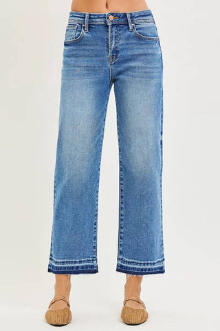 RISEN Full Size Slouchy Cropped  Boyfriend Jeans