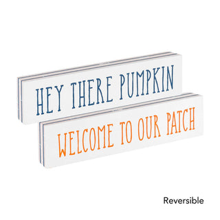 Navy/Orange Reversible Fall Sitter