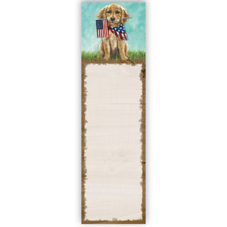 Patriotic Pup List Pad