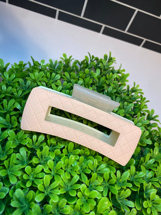 Quilted Hair Claw Clip