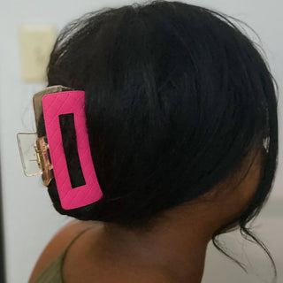 Quilted Hair Claw Clip