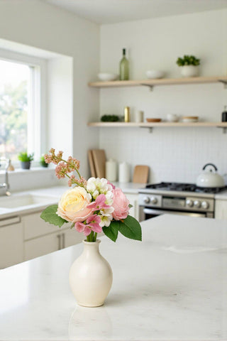 11"Classic Rose Hydrangea Mixed bundle-artificial flowers