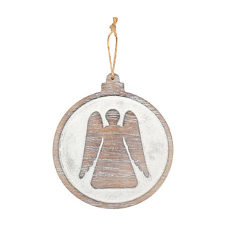 Carved Angel Christmas Ornament