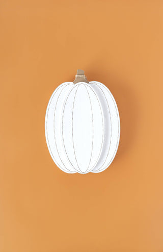 White Wood Chunky Pumpkin (Reversible)