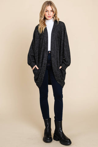 Black Cocoon Cardigan