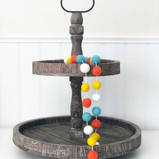 Felt Balls Garland - Bright colors