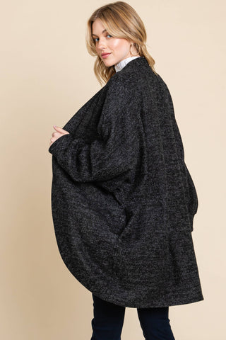 Black Cocoon Cardigan