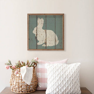 Vintage Style Crouching Bunny