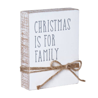 Christmas Jute Block Sign