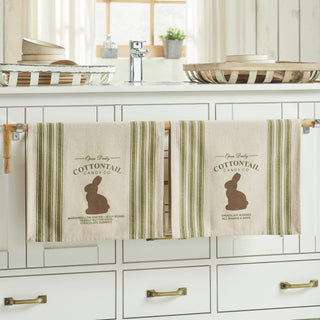 Bunny Hop Cottontail Candy Co Tea Towel
